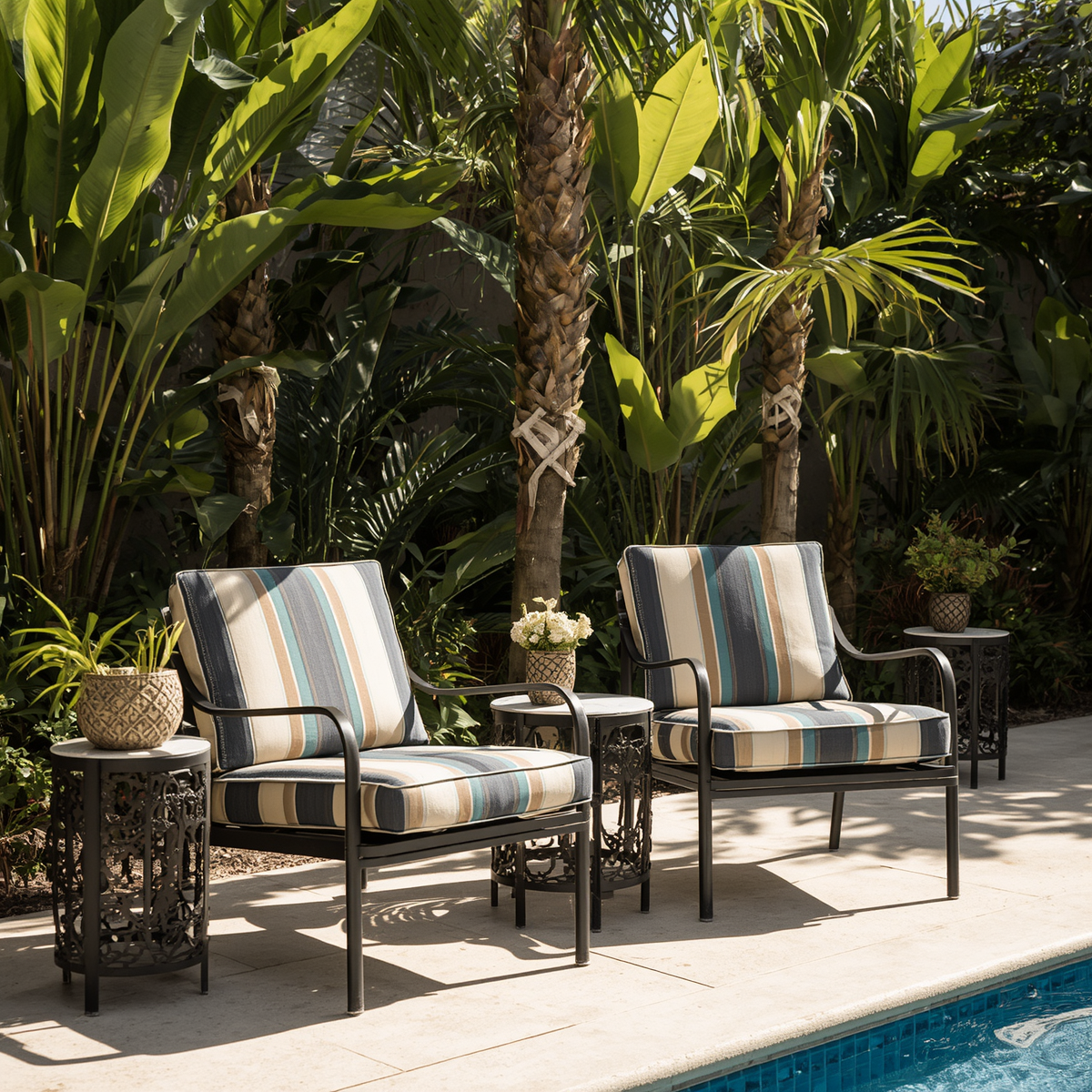 Patio Fabric Furniture Chair Lounge Upholstery