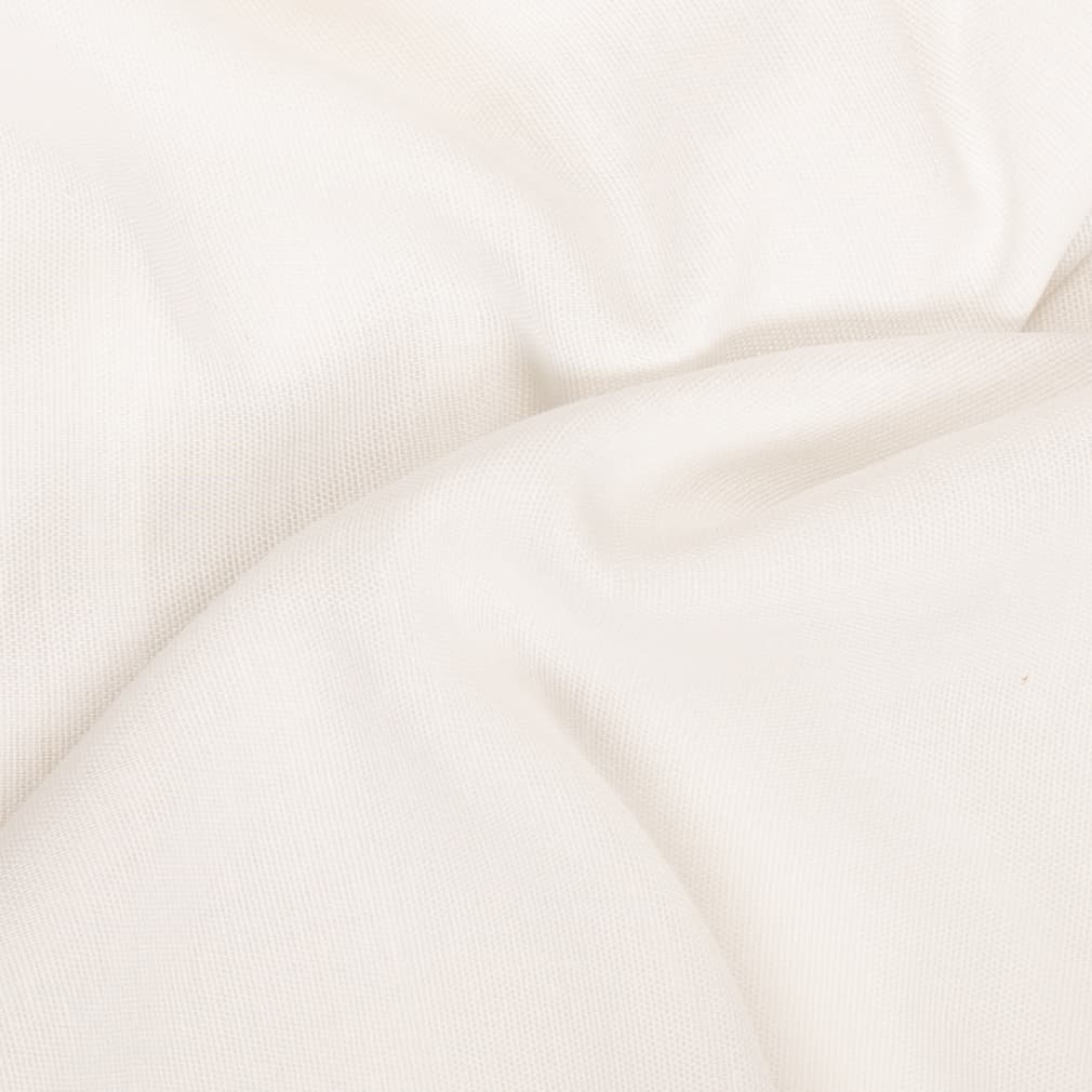 Cotton White Ivory Plain Solid Linen Drapery and Upholstery Fabric by