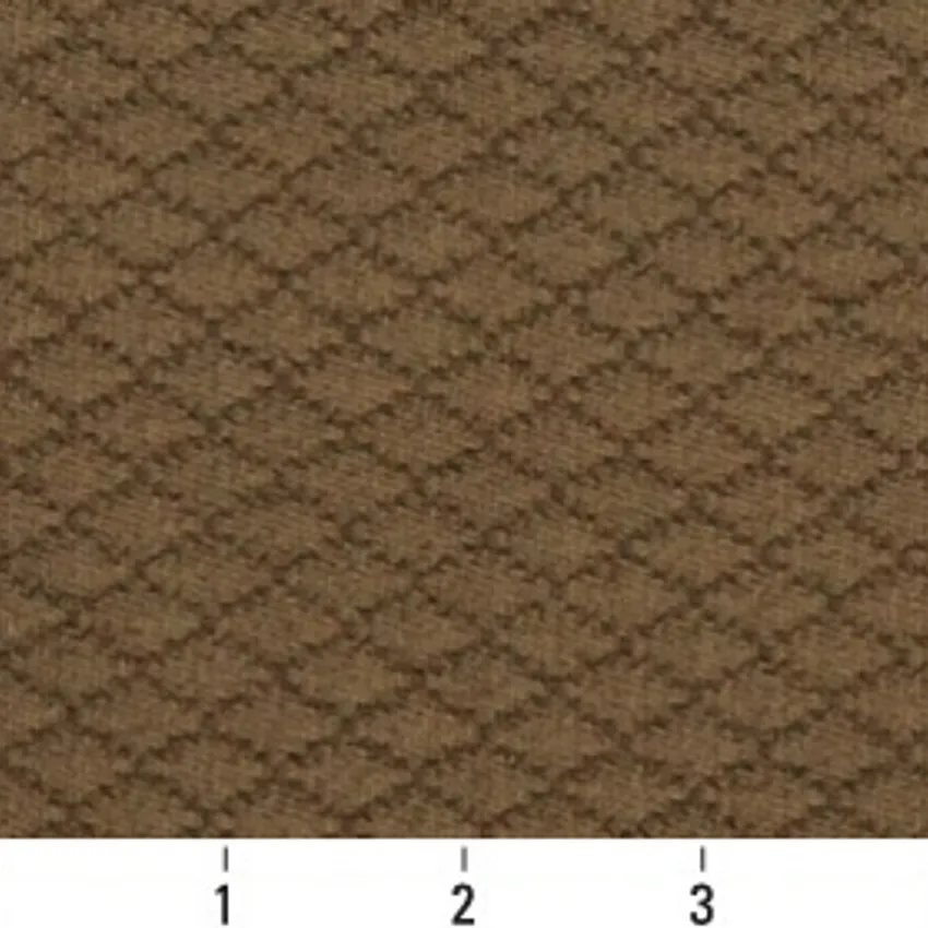 Bronze Brown Contemporary Damask Upholstery Fabric by the Yard — Scale in inches