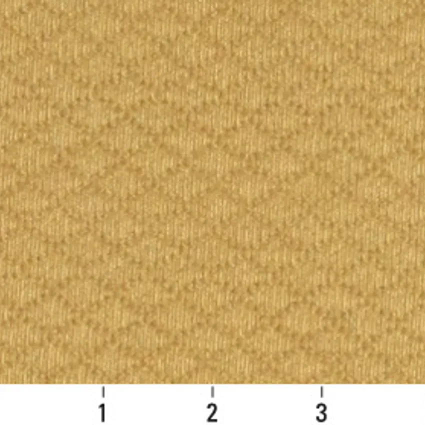 Gold Contemporary Damask Upholstery Fabric by the Yard — Scale in inches