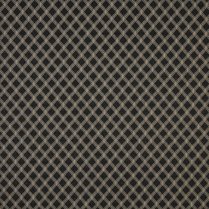 Onyx Black Abstract Damask Drapery and Upholstery Fabric by the Yard