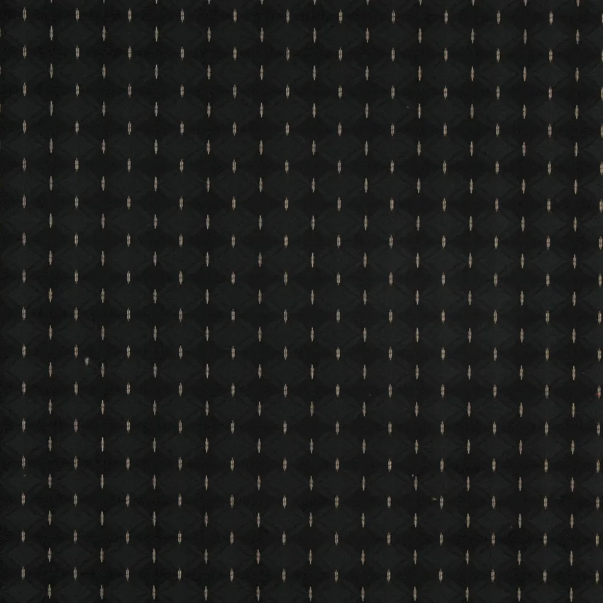 Ebony Black Abstract Damask Drapery and Upholstery Fabric by the Yard