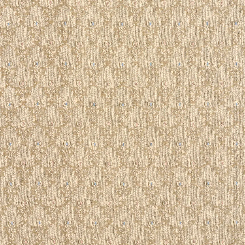 Khaki Beige Country Damask Upholstery Fabric by the Yard