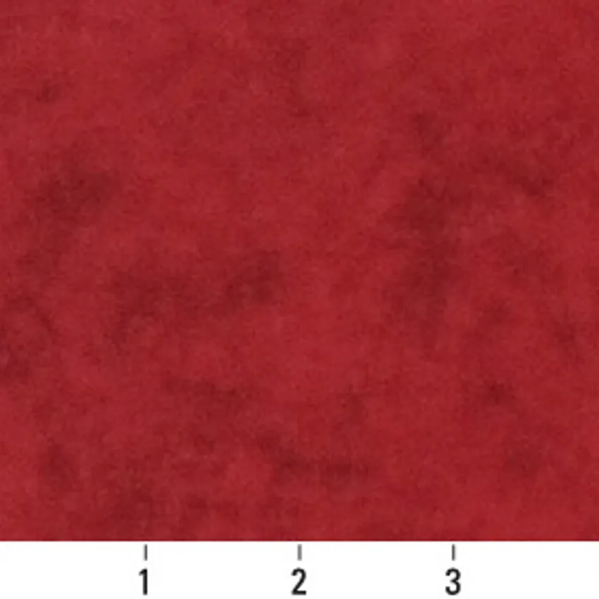Scarlet Burgundy Plain Microfiber Drapery and Upholstery Fabric by the Yard — Scale in inches