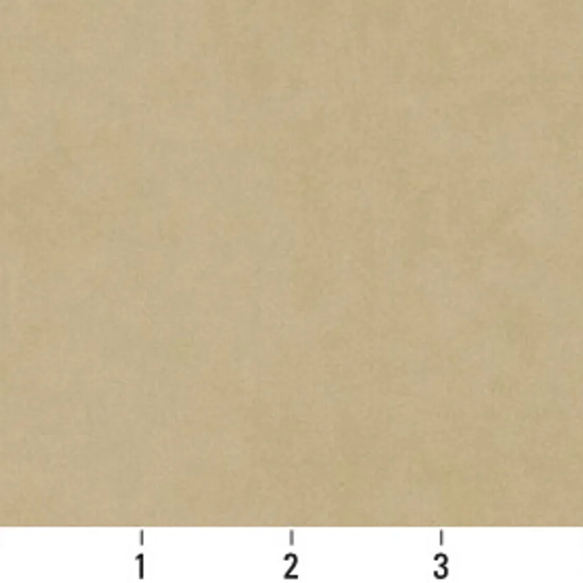 Ecru Beige Plain Microfiber Drapery and Upholstery Fabric by the Yard — Scale in inches