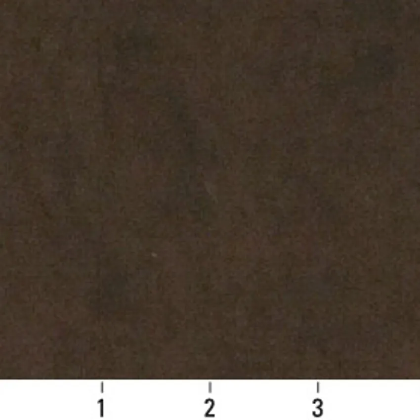 Walnut Brown Plain Microfiber Drapery and Upholstery Fabric by the Yard — Scale in inches