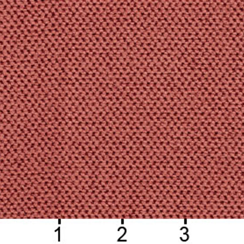 Coral Plain Chenille Upholstery Fabric by the Yard — Scale in inches