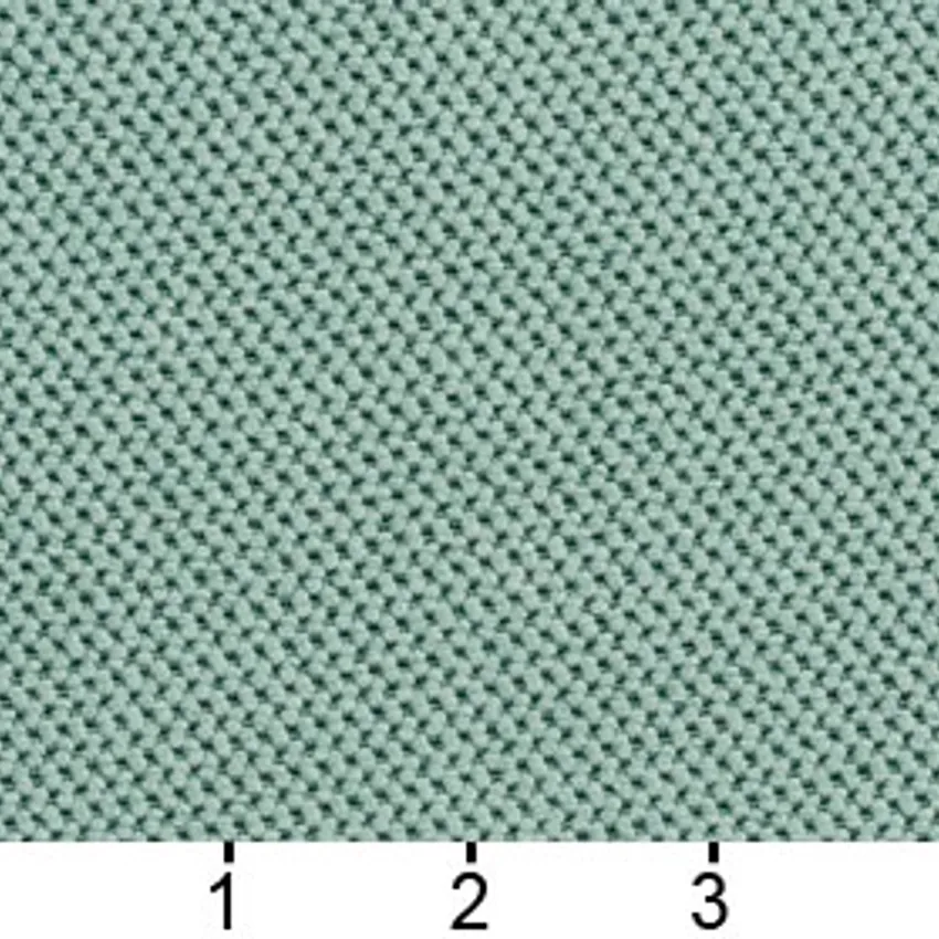 Mint Aqua and Gold Plain Chenille Upholstery Fabric by the Yard — Scale in inches