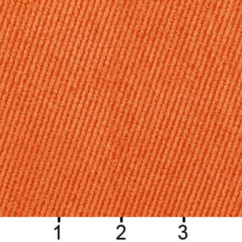 Apricot Coral Plain Denim Upholstery Fabric by the Yard — Scale in inches
