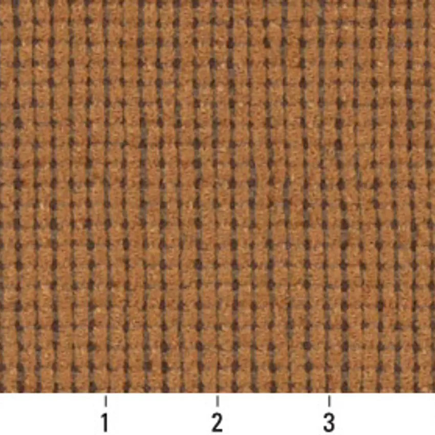 Ginger Brown and Burgundy Plain Chenille Drapery and Upholstery Fabric by the Yard — Scale in inches