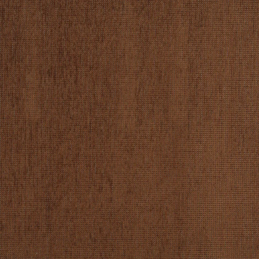 Pecan Brown Plain Chenille Upholstery Fabric by the Yard