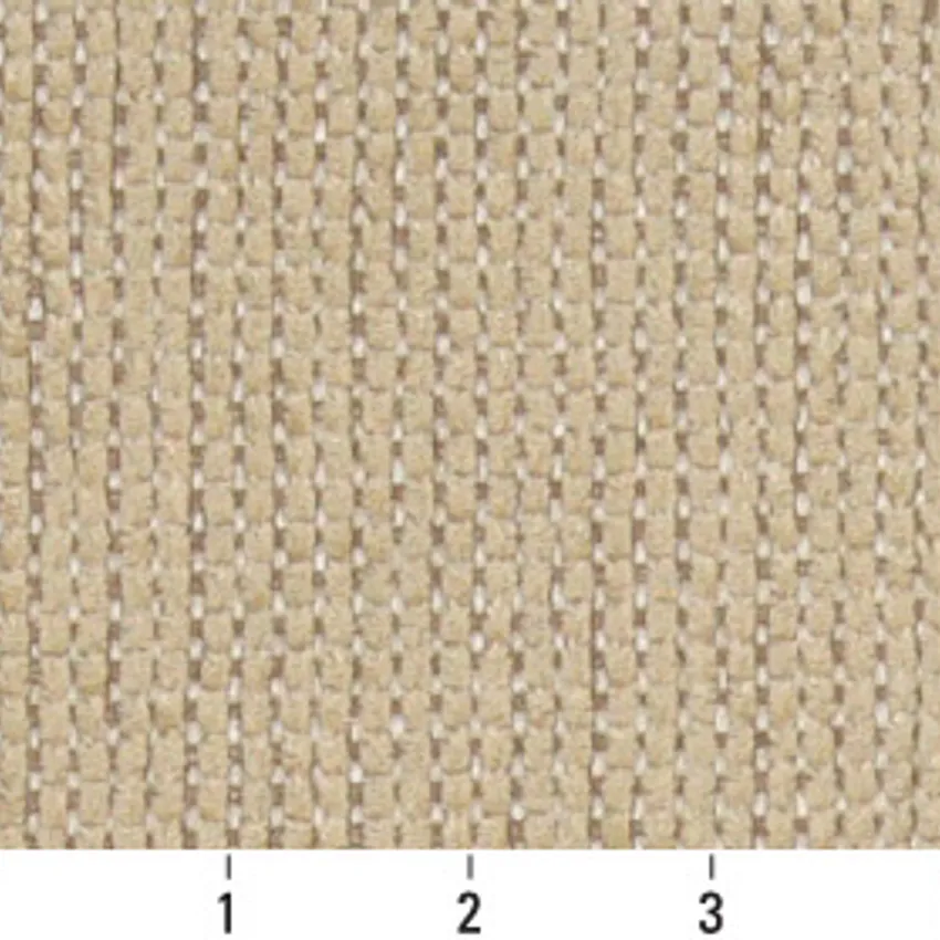 Sand Beige Plain Chenille Upholstery Fabric by the Yard — Scale in inches