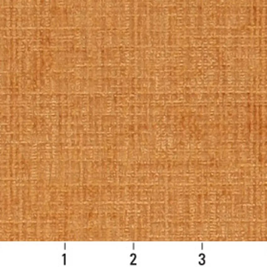 Nutmeg Coral Plain Chenille Upholstery Fabric by the Yard — Scale in inches