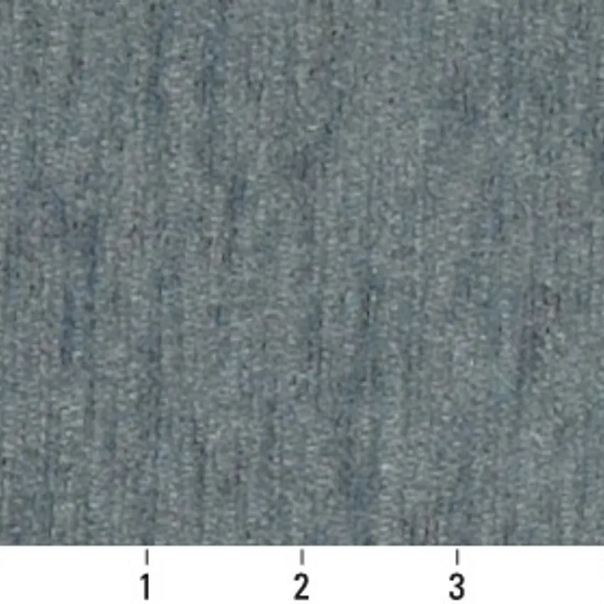 Delft Light Blue Plain Chenille Upholstery Fabric — Scale in inches