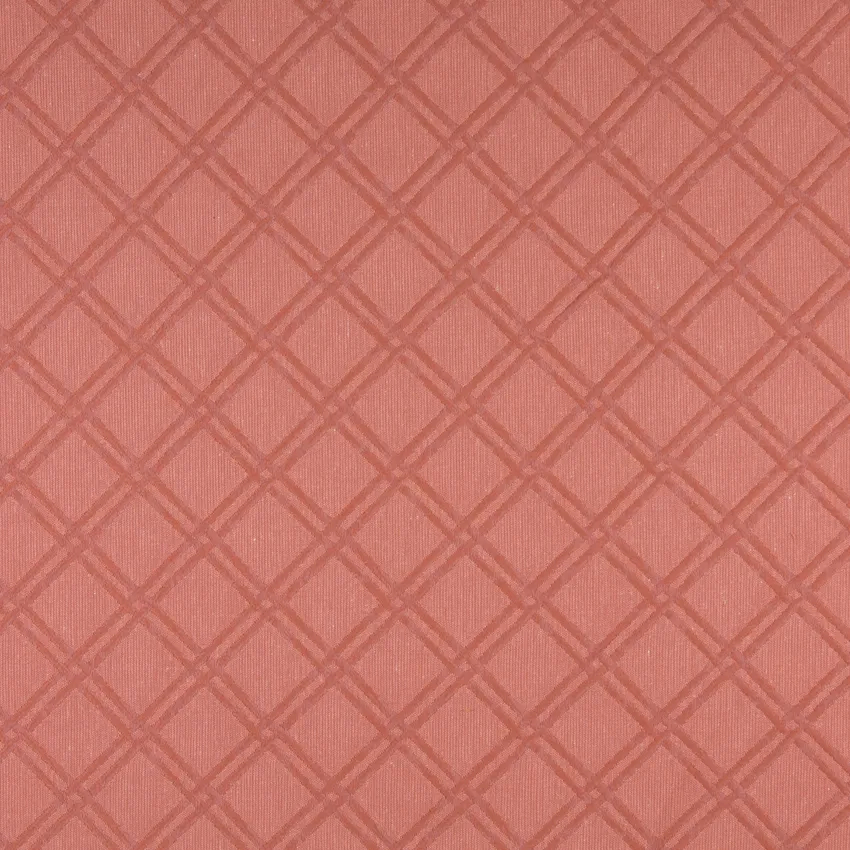 Blush Trellis Pink Contemporary Brocade Upholstery Fabric by the Yard