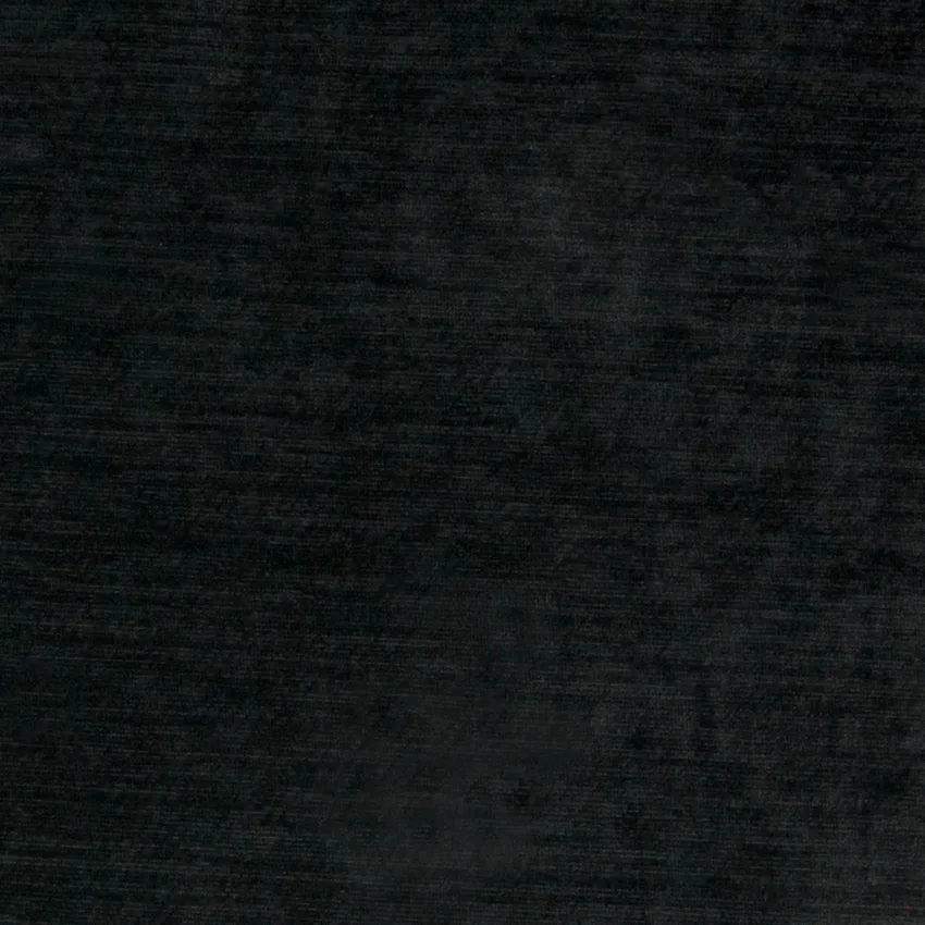 Licorice Black Solid Chenille Upholstery Fabric by the Yard G6771