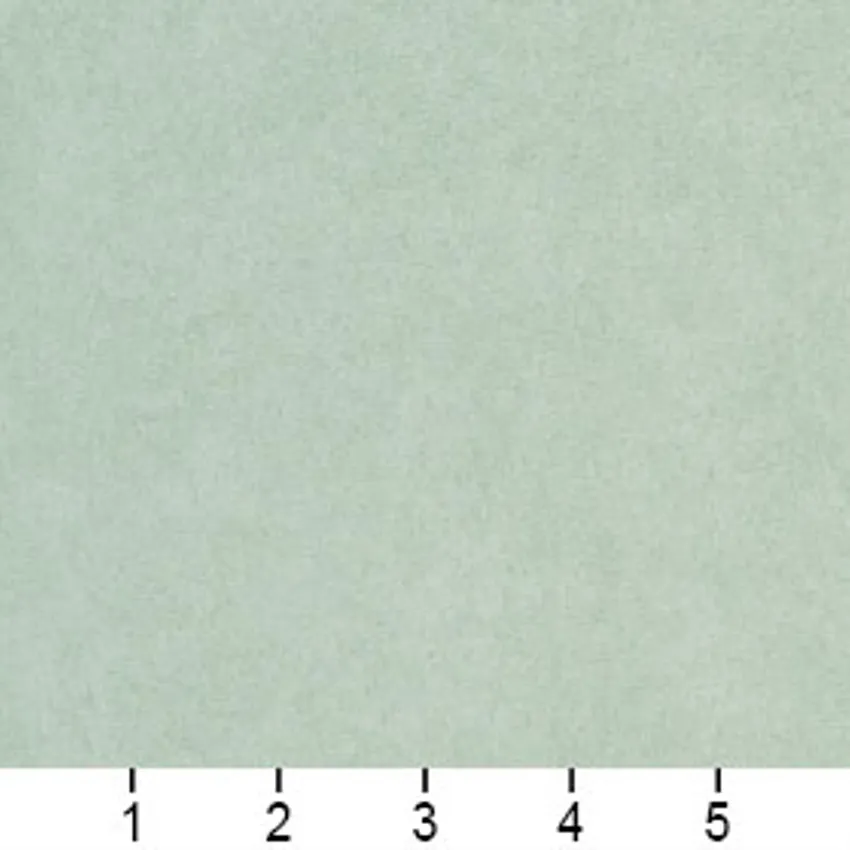 Jade Solid Light Green Plain Microfiber Drapery and Upholstery Fabric — Scale in inches