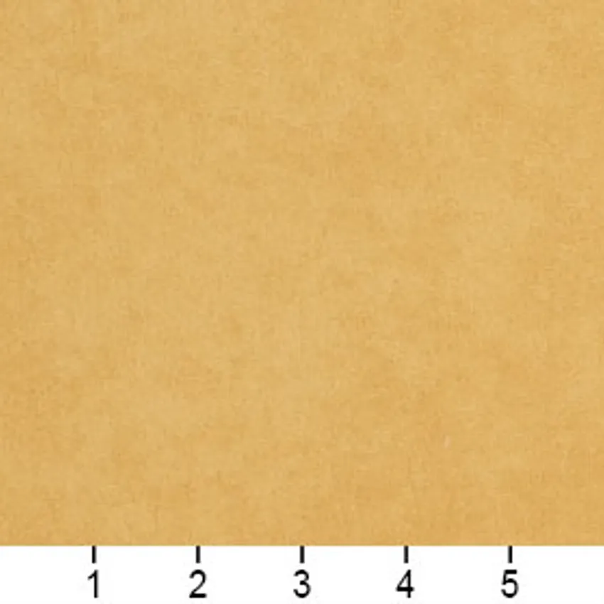 Curry Gold Plain Microfiber Upholstery Fabric — Scale in inches