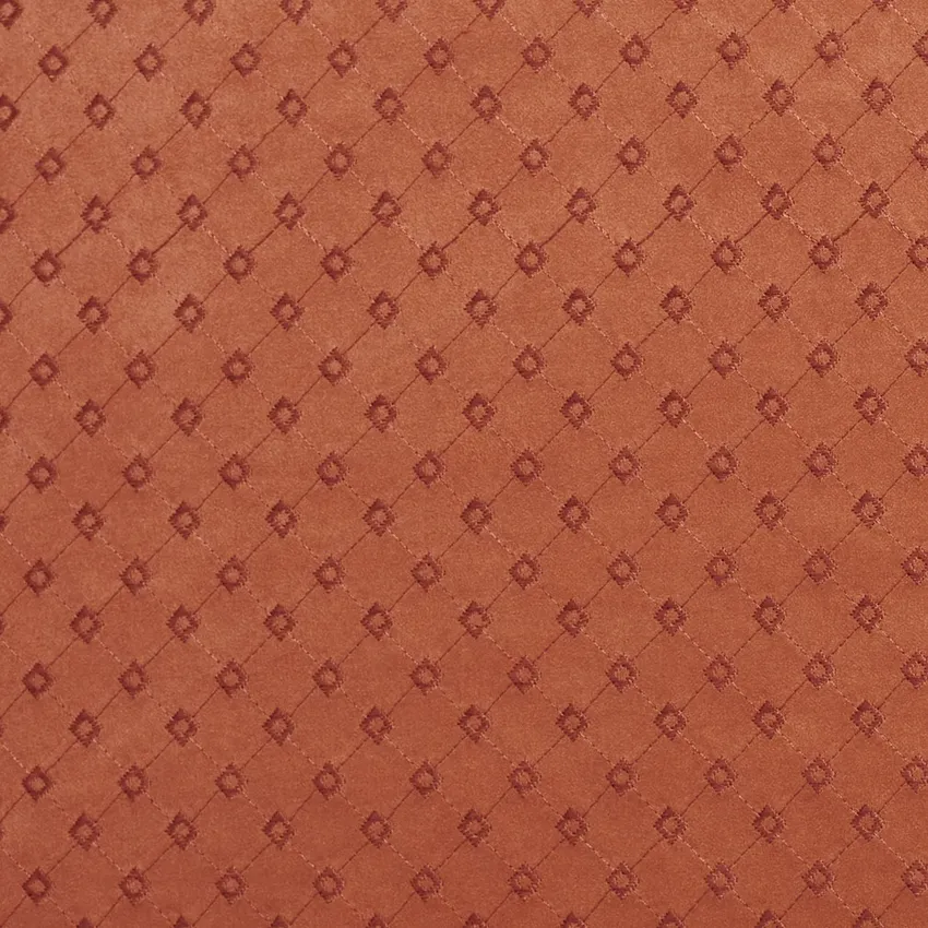 Apricot Coral Abstract Diamond Microfiber Upholstery Fabric