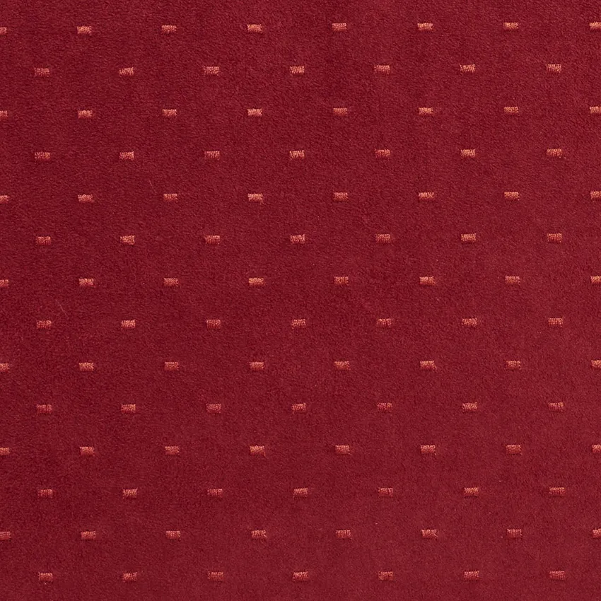 Wine Red Burgundy Dot Abstract Microfiber Upholstery Fabric