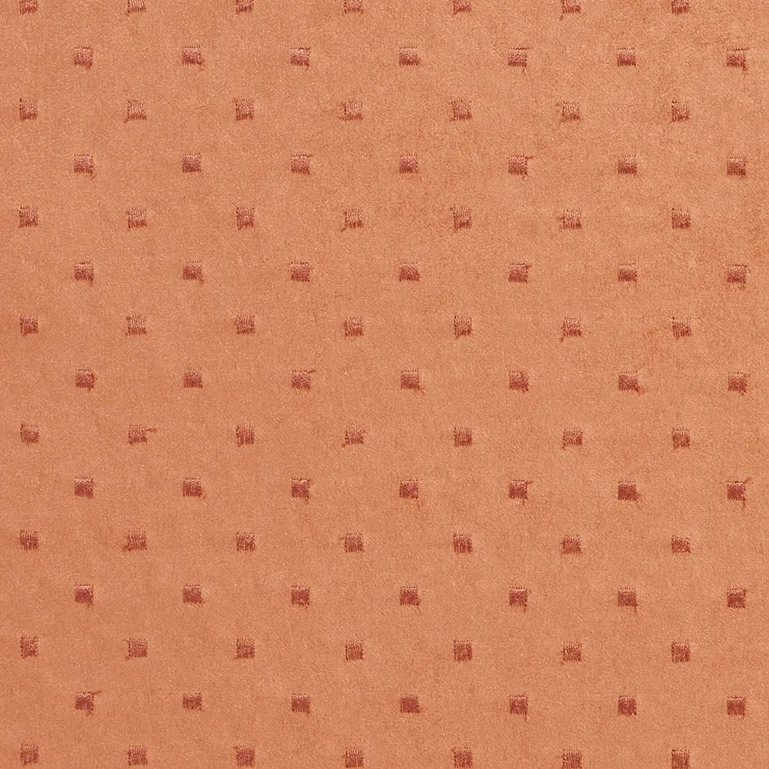 Apricot and Coral Dot Abstract Microfiber Upholstery Fabric