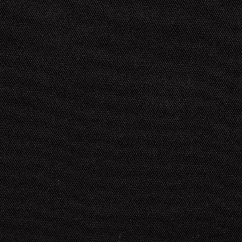 Onyx  Black Plain Denim Upholstery Fabric by the Yard
