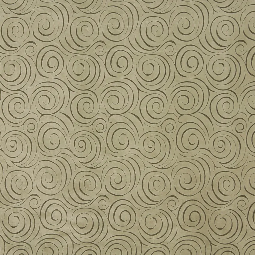 Sage Light Green Abstract Swirls Microfiber Upholstery Fabric