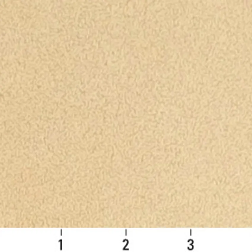 Cream Beige and White Plain Microfiber Upholstery Fabric — Scale in inches
