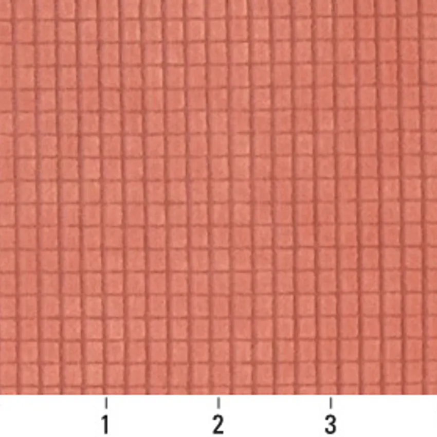 Apricot Coral Plain Microfiber Upholstery Fabric — Scale in inches