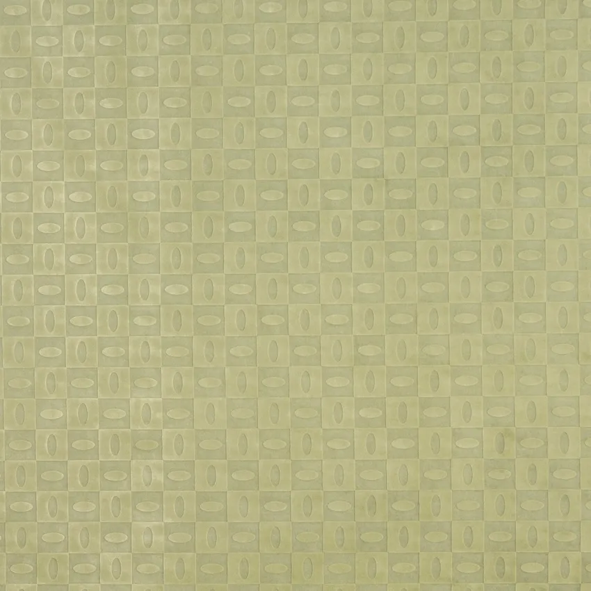 Light Green and Mint Geometric Accent Squares Microfiber Upholstery Fabric