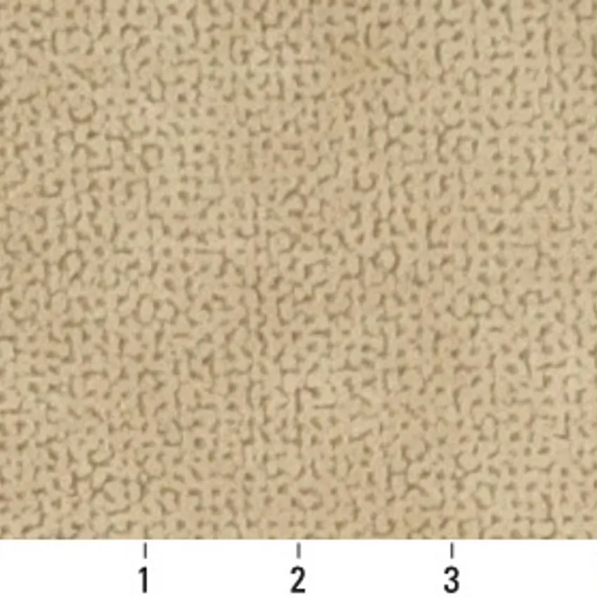 Camel Beige Plain Microfiber Upholstery Fabric — Scale in inches