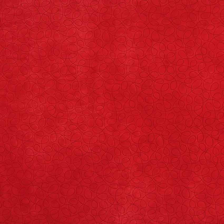 Red Burgundy Abstract Swirls Microfiber Velvet Upholstery Fabric