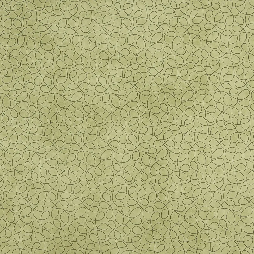 Light Green Abstract Swirls Microfiber Velvet Upholstery Fabric