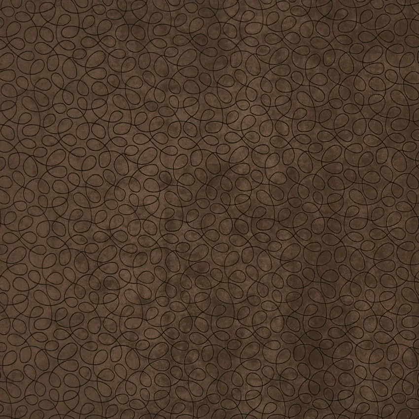 Cocoa Brown Line Abstract Microfiber Upholstery Fabric
