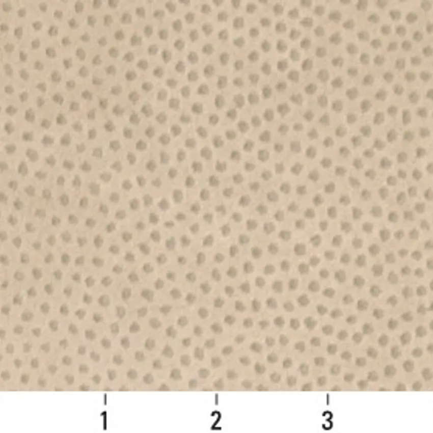 Sand Beige Reptile Skin Look Microfiber Upholstery Fabric — Scale in inches