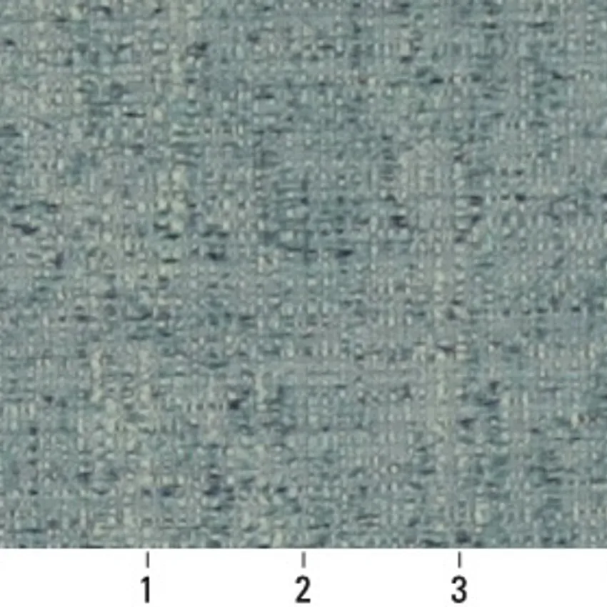 Caribbean Aqua and Light Blue Plain Damask Upholstery Fabric by the Yard — Scale in inches