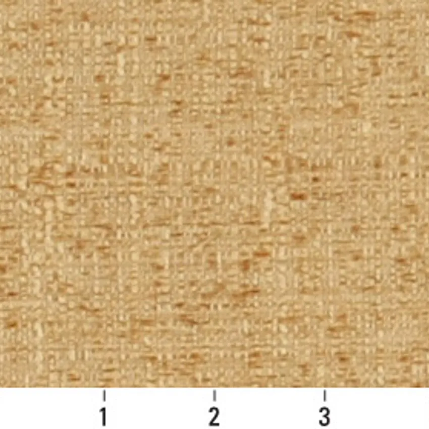 Nugget Gold Plain Damask Upholstery Fabric — Scale in inches