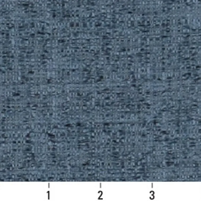 Dark Blue and Light Blue Plain Damask Upholstery Fabric — Scale in inches