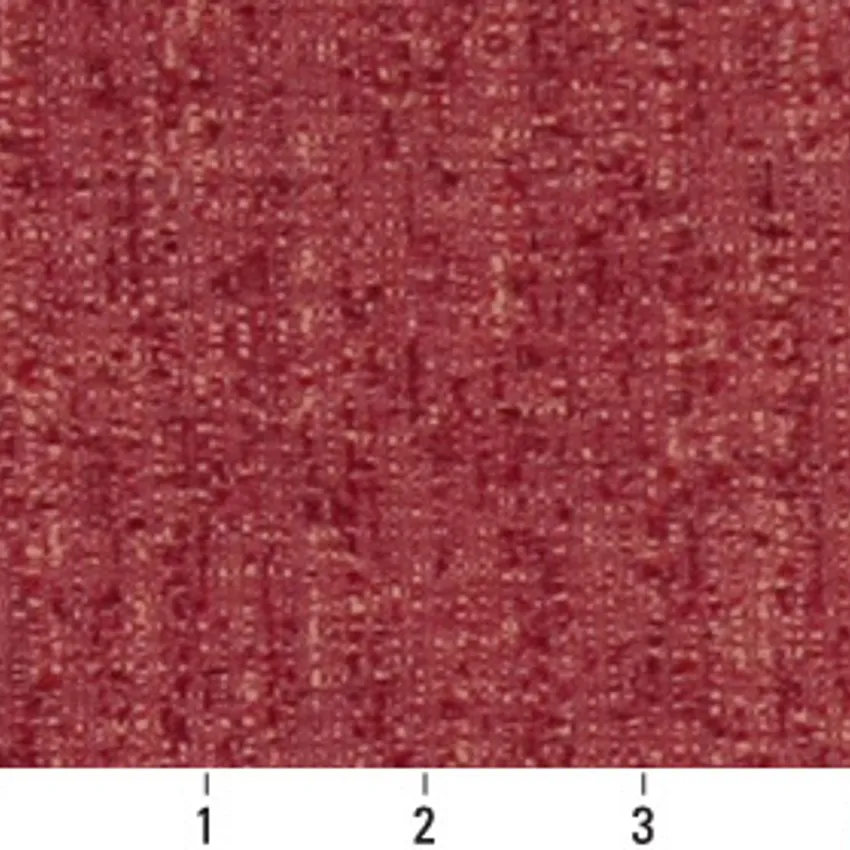 Henna Burgundy Plain Damask Upholstery Fabric by the Yard — Scale in inches