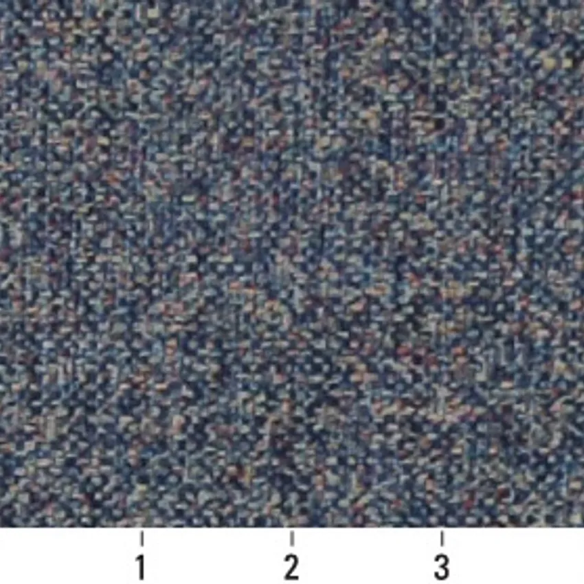 Dark Blue Plain Tweed Upholstery Fabric — Scale in inches