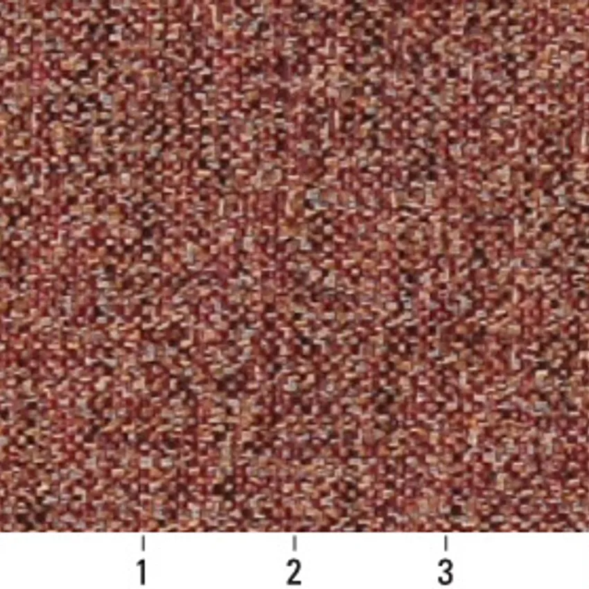Red Burgundy Plain Tweed Upholstery Fabric — Scale in inches