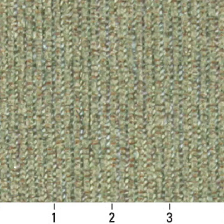 Jade Light Green Plain Chenille Upholstery Fabric — Scale in inches
