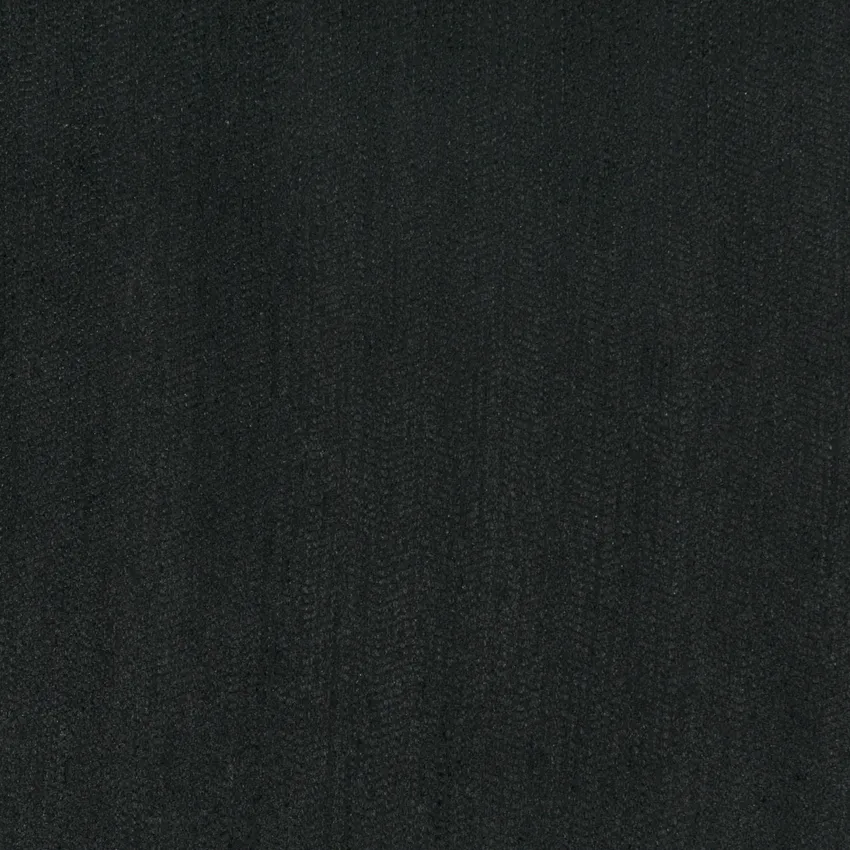 Onyx Black Plain Chenille Upholstery Fabric