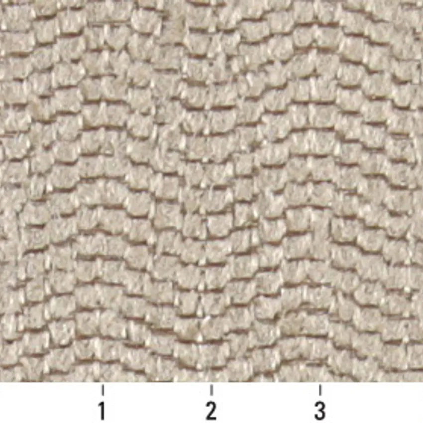 Off White Plain Chenille Upholstery Fabric — Scale in inches