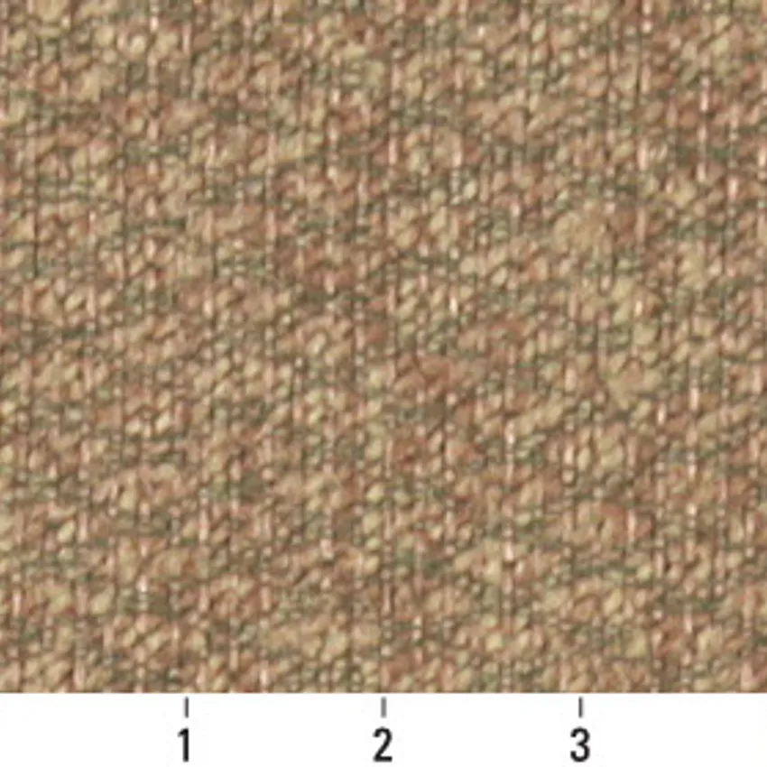 Green and Beige Plain Chenille Upholstery Fabric — Scale in inches