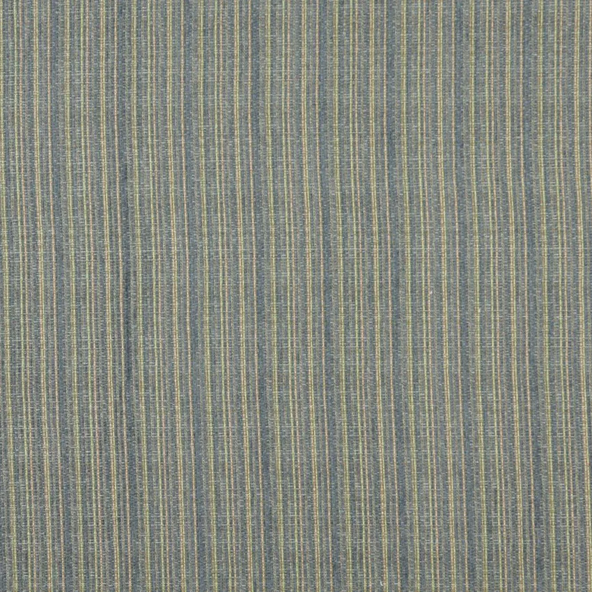 Light Blue and Yellow Small Scale Chenille Upholstery Fabric