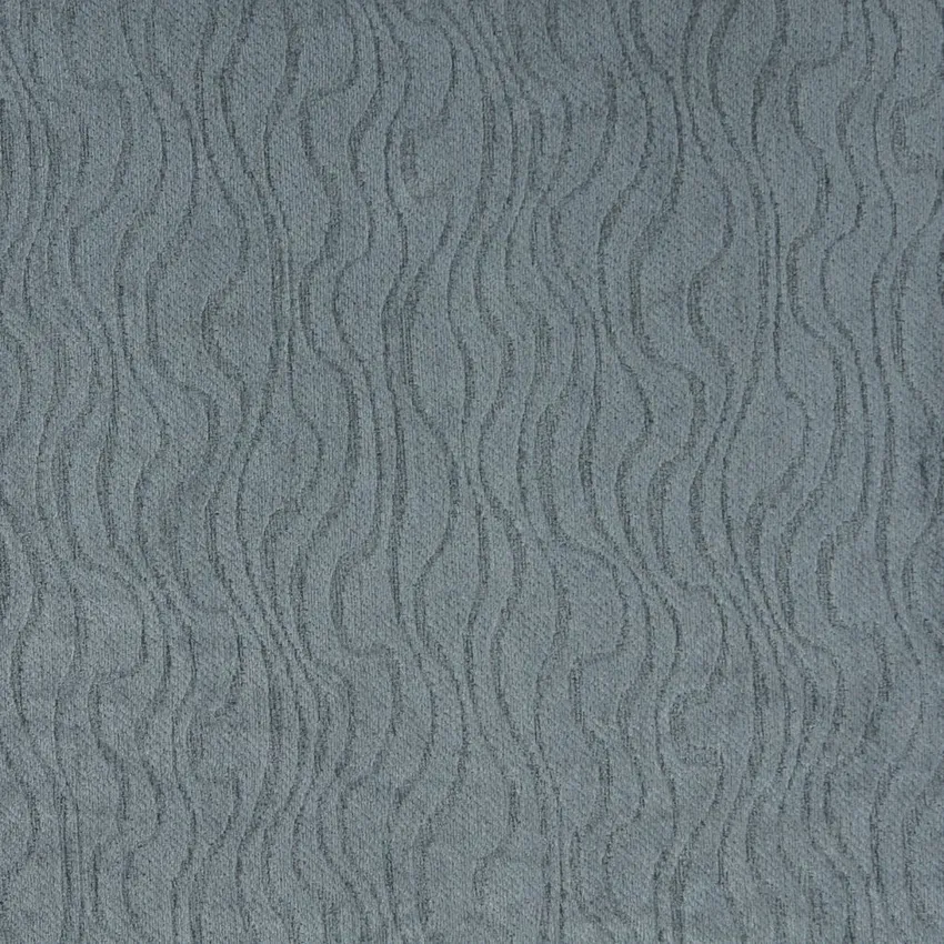  Light Blue Abstract Sand Look Stripe Chenille Upholstery Fabric
