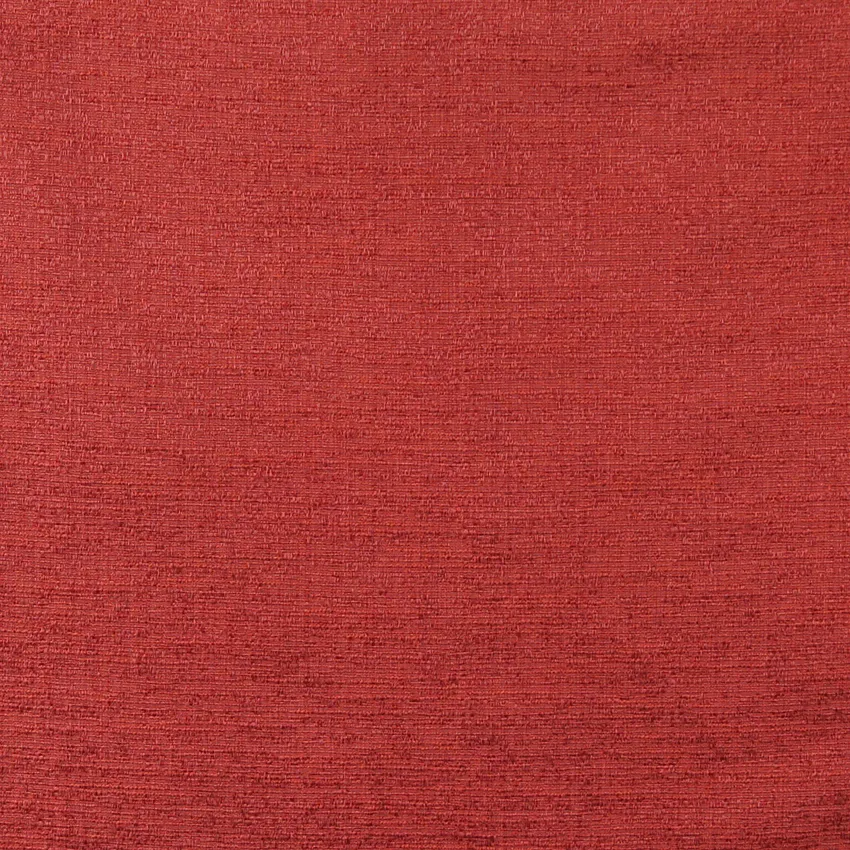 Spice Red Coral Plain Tweed Silk Look Damask Upholstery Fabric