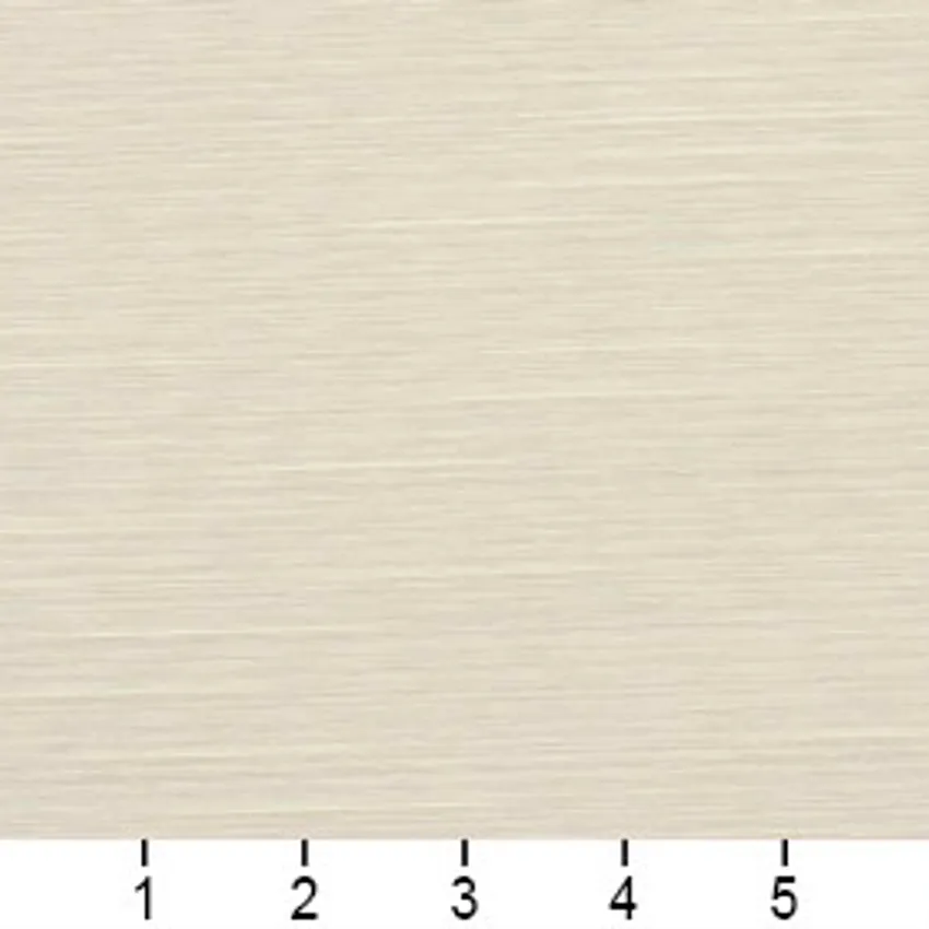 Bone Beige and White Plain Silk Look Damask Upholstery Fabric — Scale in inches
