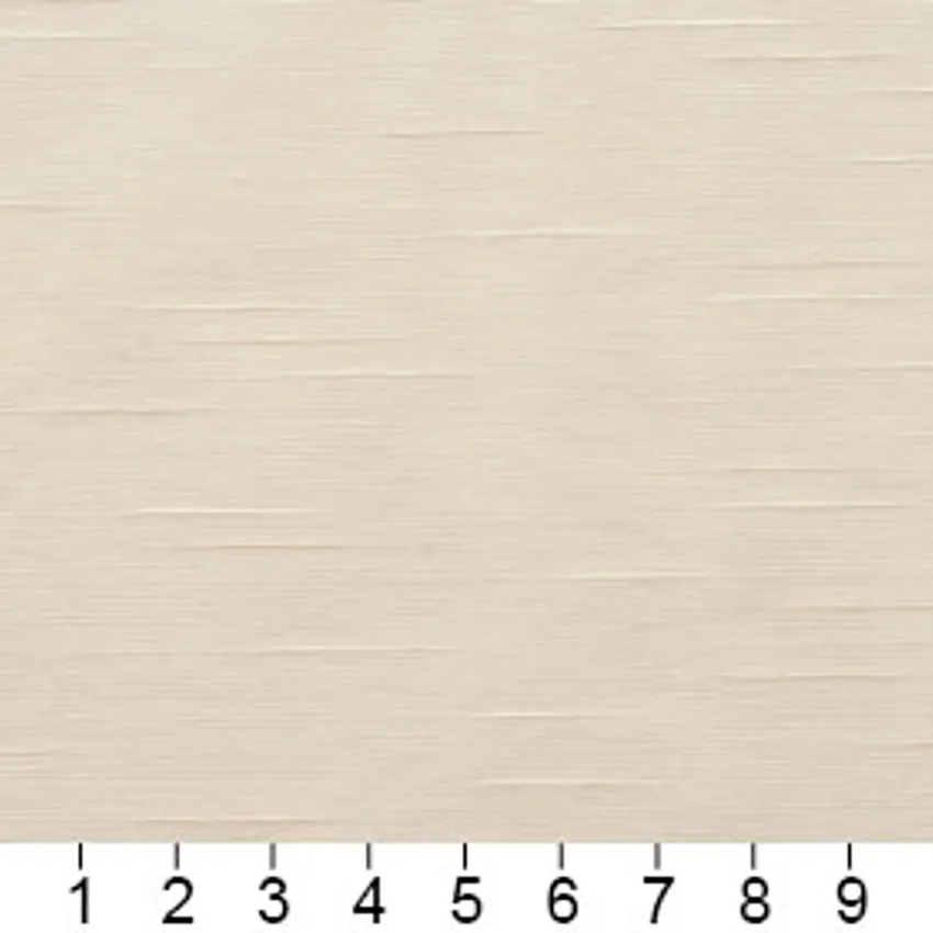 Parchment Beige Plain Silk Look Damask Upholstery Fabric — Scale in inches